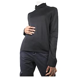 The row-Black roll-neck top - size M-Black