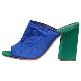 Etro Blue embroidered heels - size EU 36 Blue