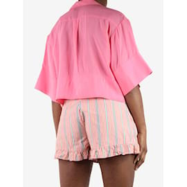 Rejina Pyo-Rosa kurzes Hemd – Größe L-Pink