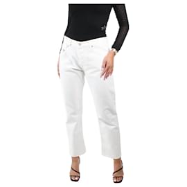 Autre Marque-Jeans in denim bianco a gamba dritta - taglia W30-Bianco