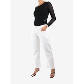 Autre Marque-Jeans in denim bianco a gamba dritta - taglia W30-Bianco