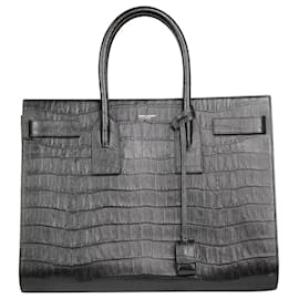 Saint Laurent-Borsa Sac De Jour nera con manico superiore-Nero