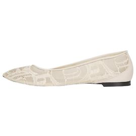 Chloé Cream lace patterned flats - size EU 37.5 Cream