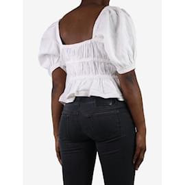 Ulla Johnson-White puff-sleeved top - size US 6-White