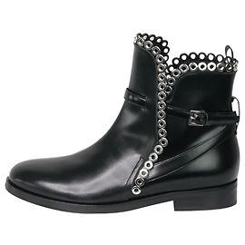 Alaïa Bottines en cuir noir - taille EU 38 Noir