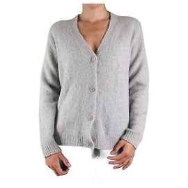 Masscob Grauer Cardigan aus Wollmischung – Größe M Grau
