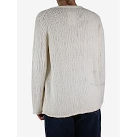 Autre Marque-White wool-blend knit jumper - size S-White