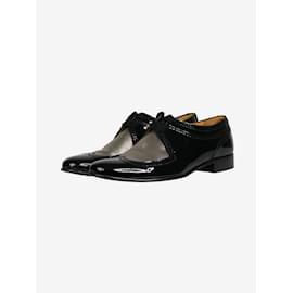 Lanvin-Black patent derby shoes - size EU 38.5-Black
