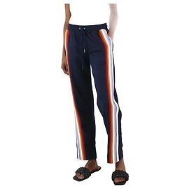 Alexa Chung Pantalon de jogging taille élastiqué bleu détail rayures - taille XS Bleu