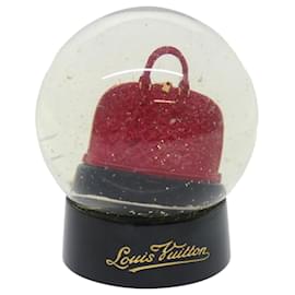 Louis Vuitton-LOUIS VUITTON Snow Globe Alma VIP Limited Clear Red LV Auth 21565-Red,Other