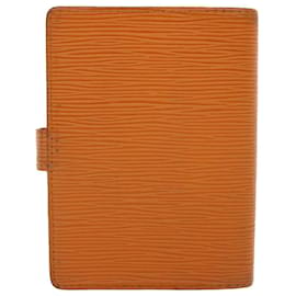 Louis Vuitton-LOUIS VUITTON Epi Agenda PM Day Planner Cover Orange R2005H LV Auth 47177-Orange