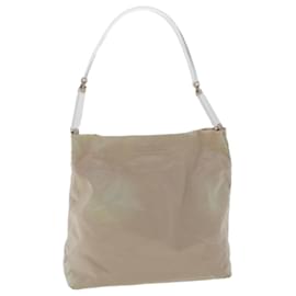 Prada-PRADA Shoulder Bag Nylon Beige Auth cl652-Beige