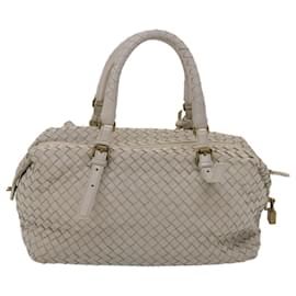 Autre Marque-BOTTEGA VENETA INTRECCIATO Hand Bag Leather White Auth am4671-White