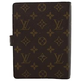 Louis Vuitton-LOUIS VUITTON Monogram Agenda MM Day Planner Cover R20105 LV Auth ar9799b-Monogram