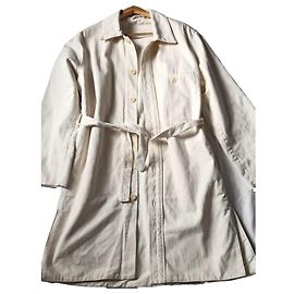 Manteau Lemaire Runway Coton Eggshell Blanc cassé
