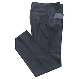 Autre Marque BRIAN HAMILTON Hose aus Wolle Schwarz Schwarz