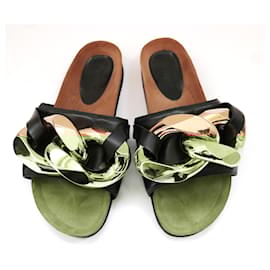 JW Anderson-J W Anderson Chain slides sandals-Black