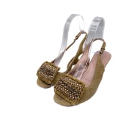 Prada-PRADA  Sandals T.EU 36.5 cloth-Beige