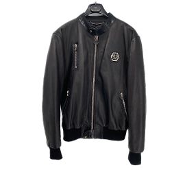 PHILIPP PLEIN Giubbotti T.Pelli esotiche internazionali XL Nero