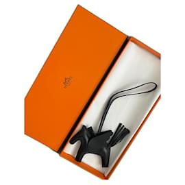 New Collectible Hermes Rare So Black Rodeo GM Charm in Box