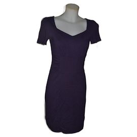 Robe mini Max & Co violet foncé viscose Violet foncé