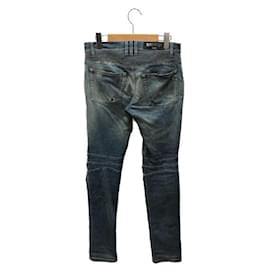 Balmain-****Calças jeans de motociclista BALMAIN-Azul