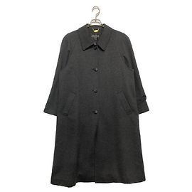 ****BALMAIN Gray Cashmere Coat Grey