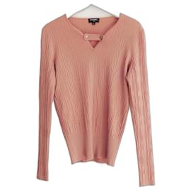 Chanel-Chanel Resort 2018 Top in maglia stropicciata-Rosa