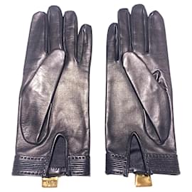 Hermès-Hermès Gants Soya-Black