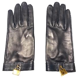 Hermès-Hermès Gants Soya-Black