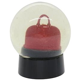 Louis Vuitton-LOUIS VUITTON Snow Globe Alma VIP Limited Clear Red LV Auth 21262-Red,Other