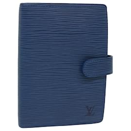 Louis Vuitton-LOUIS VUITTON Epi Agenda PM Day Planner Cover Blue R20055 LV Auth 47224-Blue