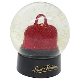 Louis Vuitton-LOUIS VUITTON Snow Globe Alma VIP Limited Clear Red LV Auth 20343-Red,Other