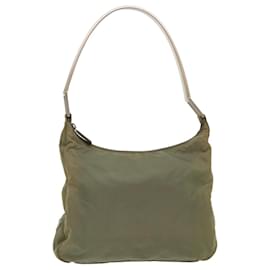 Prada-PRADA Shoulder Bag Nylon Khaki Auth cl628-Khaki