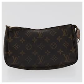 Louis Vuitton-Cartera tipo bolsa Damier Ebene con monograma de LOUIS VUITTON 6Establecer am Autenticación LV4694-Otro
