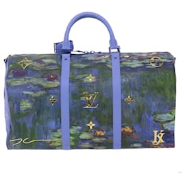 Louis Vuitton-LOUIS VUITTON Masters Collection MONET Keepall Bandouliere 50 Tasche LV Auth 47436BEIM-Lavendel