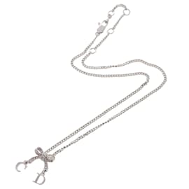 Worldwide Shipping Christian Dior ribbon necklace silver stainless steel  top available women's, bulk stainless steel charms cc lv dior 