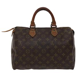 Louis Vuitton-Louis Vuitton Monogram Speedy 30 Hand Bag Vintage M41526 LV Auth ar9871b-Monogram