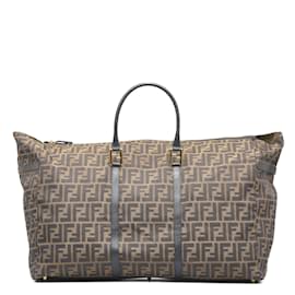 Fendi-Fendi Zucca Canvas Travel bag-Brown