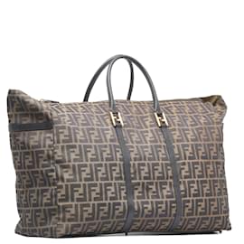 Fendi-Fendi Zucca Canvas Travel bag-Brown