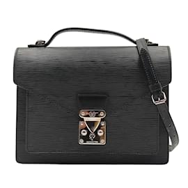 Louis Vuitton-Louis Vuitton Louis Vuitton unisex shoulder bag Monceau Epi black-Black