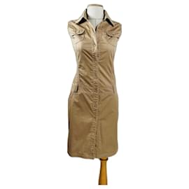 Vestido Bogner Beige de Algodón Beige