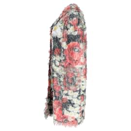 Dolce & Gabbana-Dolce & Gabbana Fil Coupé Coat in Floral Print Polyester-Other