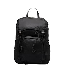 Prada-Tessuto Montagna Travel Backpack-Black