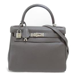 Hermès-Togo Kelly 28-Grey