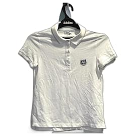 Kenzo-Kenzo Upperr Crest Buttoned Poloshirt Größe XS (F762T074998)-Weiß