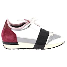 Balenciaga-Balenciaga Race Runner Trainers in Multicolor Leather and Mesh-Multiple colors