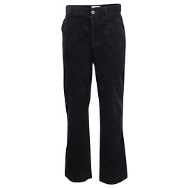 Autre Marque Sr. Calça P Boot-Cut em veludo cotelê de algodão preto Preto