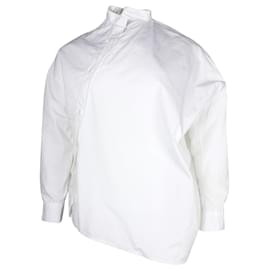 Totême-Asymmetrisches Totême Noma-Hemd aus weißer Baumwolle-Weiß
