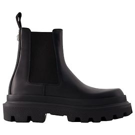 Dolce & Gabbana Chelsea Boots - Dolce&Gabbana - Leather - Black Black